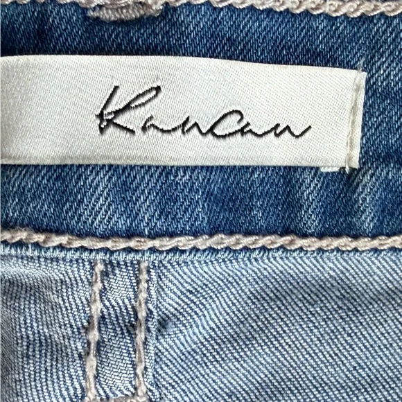 KanCan Light Blue Distressed Boyfriend Jeans - Picture 6 of 6